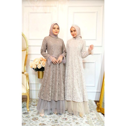 GAMIS PESTA CORLA DRESS / DRESS CANTIK MEWAH / SERAGAMAN NIKAH