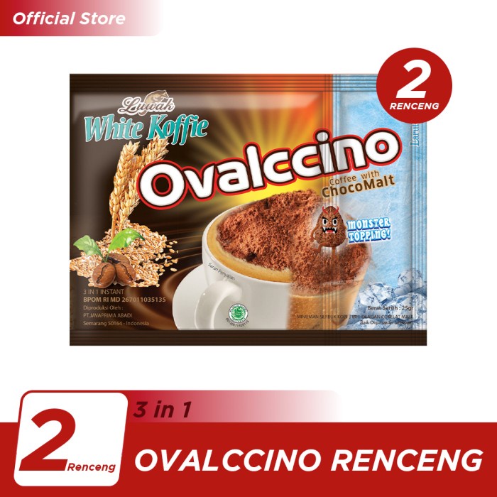 

Kopi Luwak White Koffie Ovalcino Renceng 15x25gr - 2 Pcs