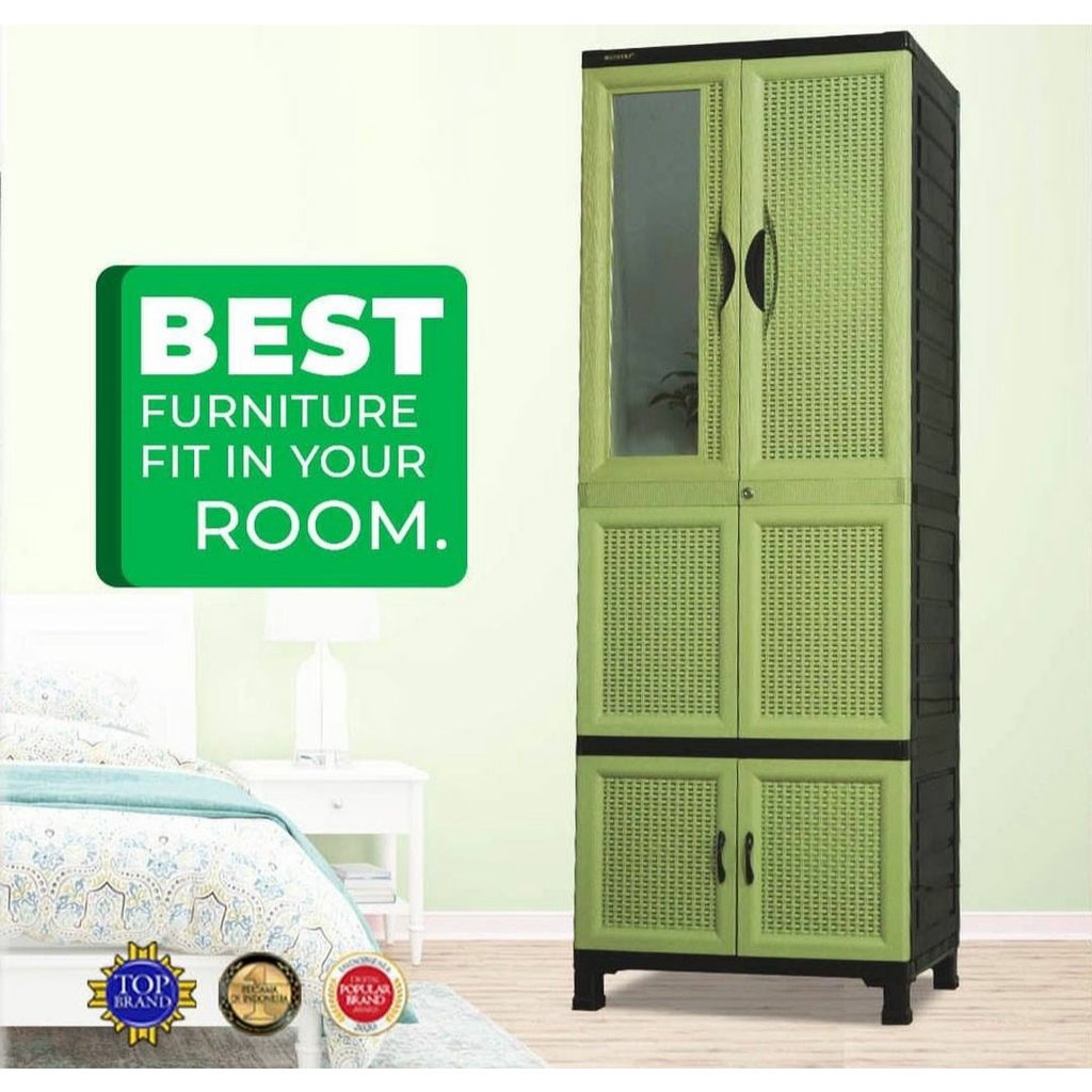 NAPOLLY LEMARI PAKAIAN PLASTIK CABINET CABRO G81X.3R CK