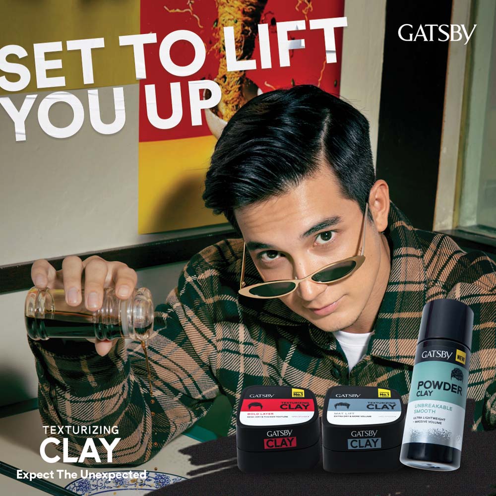 Ningrum – Gatsby Texturizing Clay 20 gr 75 gr | Bold Layer / Mat Lift | Pomade Minyak Rambut Penata Rambut Klimis | Perawatan Rambut Original BPOM - 9018