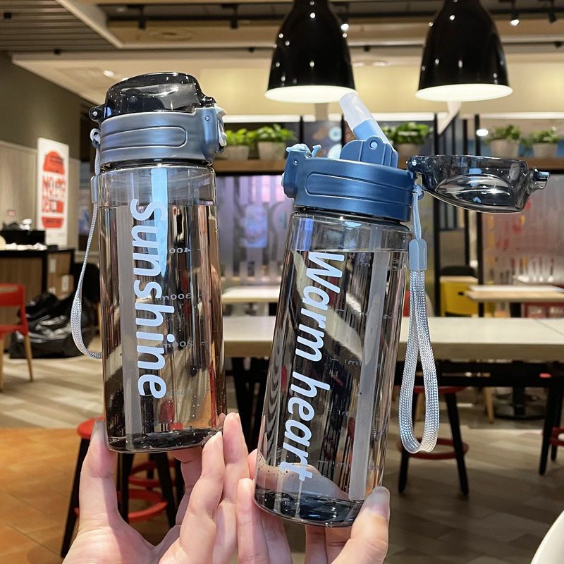 Botol Minum Tali SUPER Transparan 600ml BPA FREE 1803 Tempat Minum