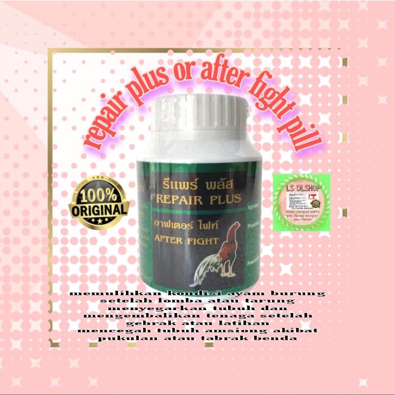 repair plus obat vitamin ayam tarung setelah tarung repairplus herbal