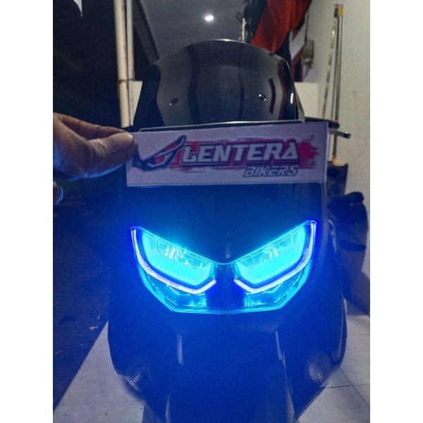 paketan alis 2 mode sen running + devil + frame,