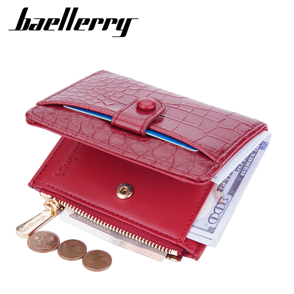 BAELLERRY N2381 Dompet Wanita Kecil Bahan Kulit PU Leather Premium WATCHKITE WKOS