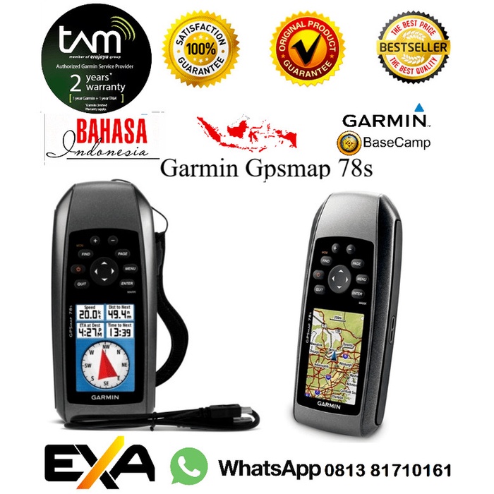 GPSMAP 78s / Garmin GPSMAP 78s Garansi 2 Tahun