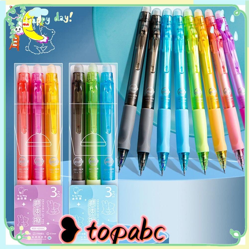 Top 3PCS/Set Gel Pens Mutil-styles Alat Tulis Dihapus Tanda Tangan Pen