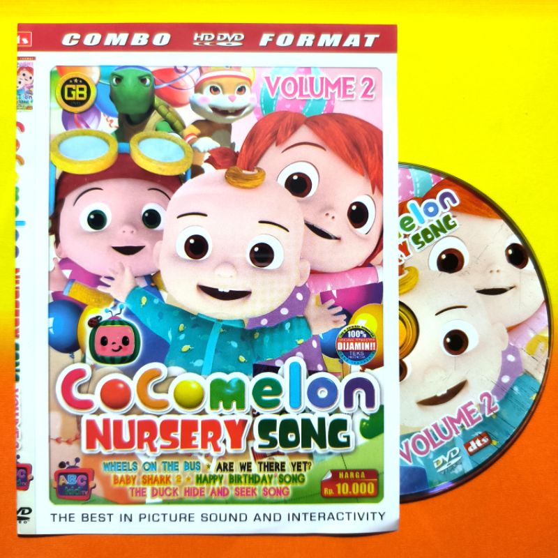 KASET DVD MUSIK LAGU ANAK BALITA KOLEKSI COCOMELON VOLUME 2.