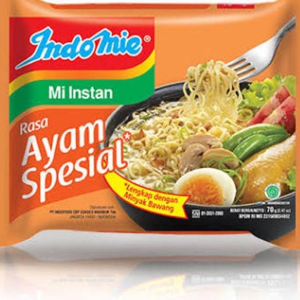 

☚ [ISI 5 BIJI] Indomie Kuah Ayam Spesial 70gr barcode ←