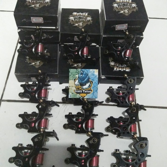 Mesin Tattoo Machine Coil Solong Iron Original Tato Liner Dan Shader