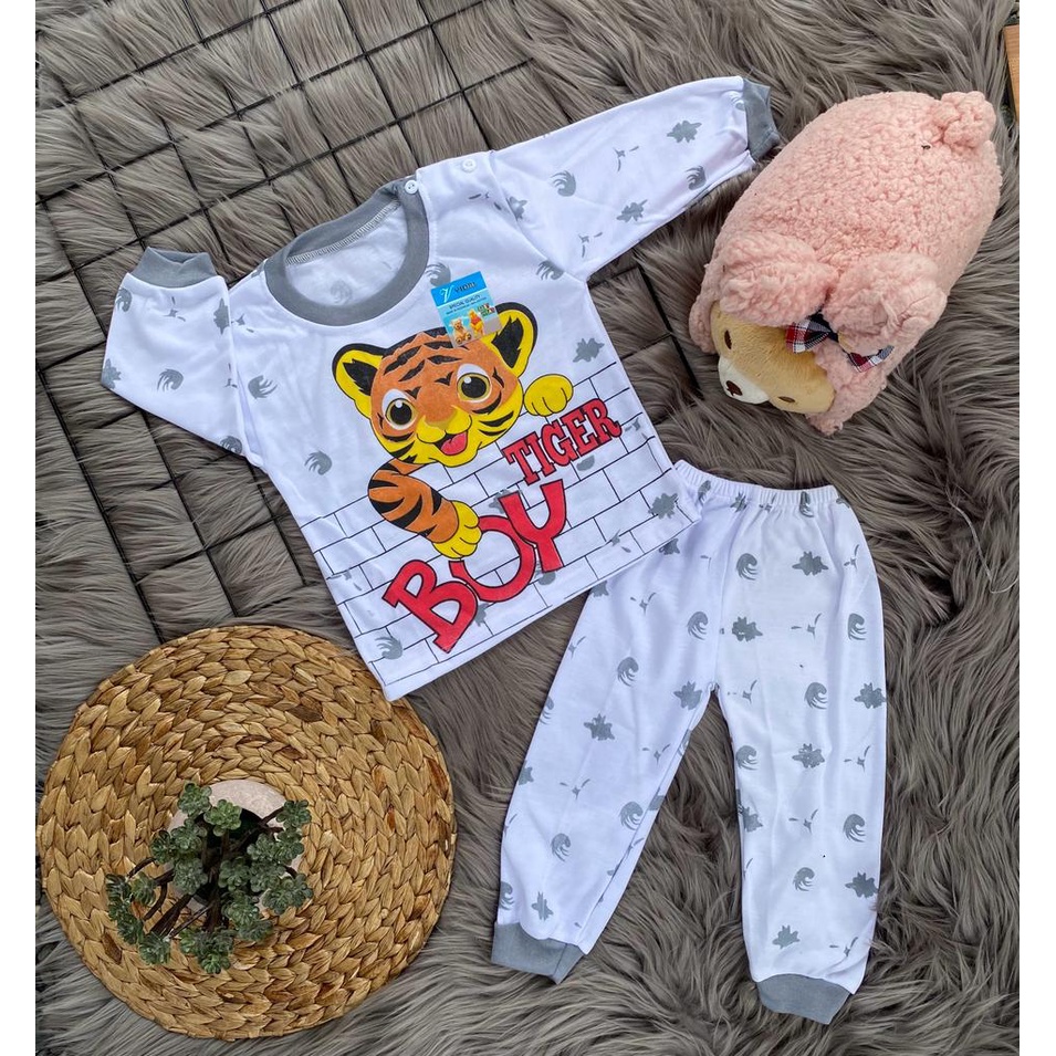 baju anak lucu tiger setelan 3-18bulan (RG020)