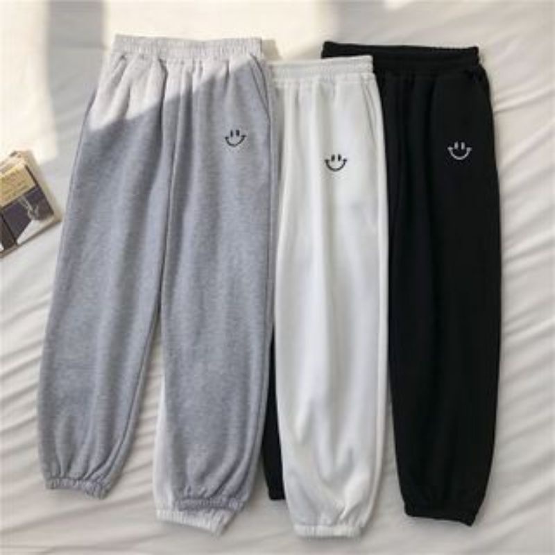 celana jogger smile / kulot murah