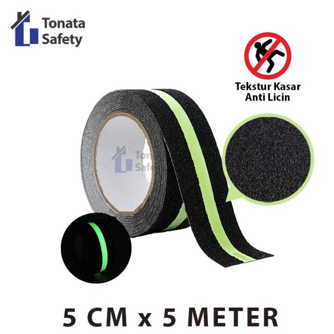 

Anti Slip Tape / Lakban Anti Licin Glow In The Dark 5 cm x 5 Meter