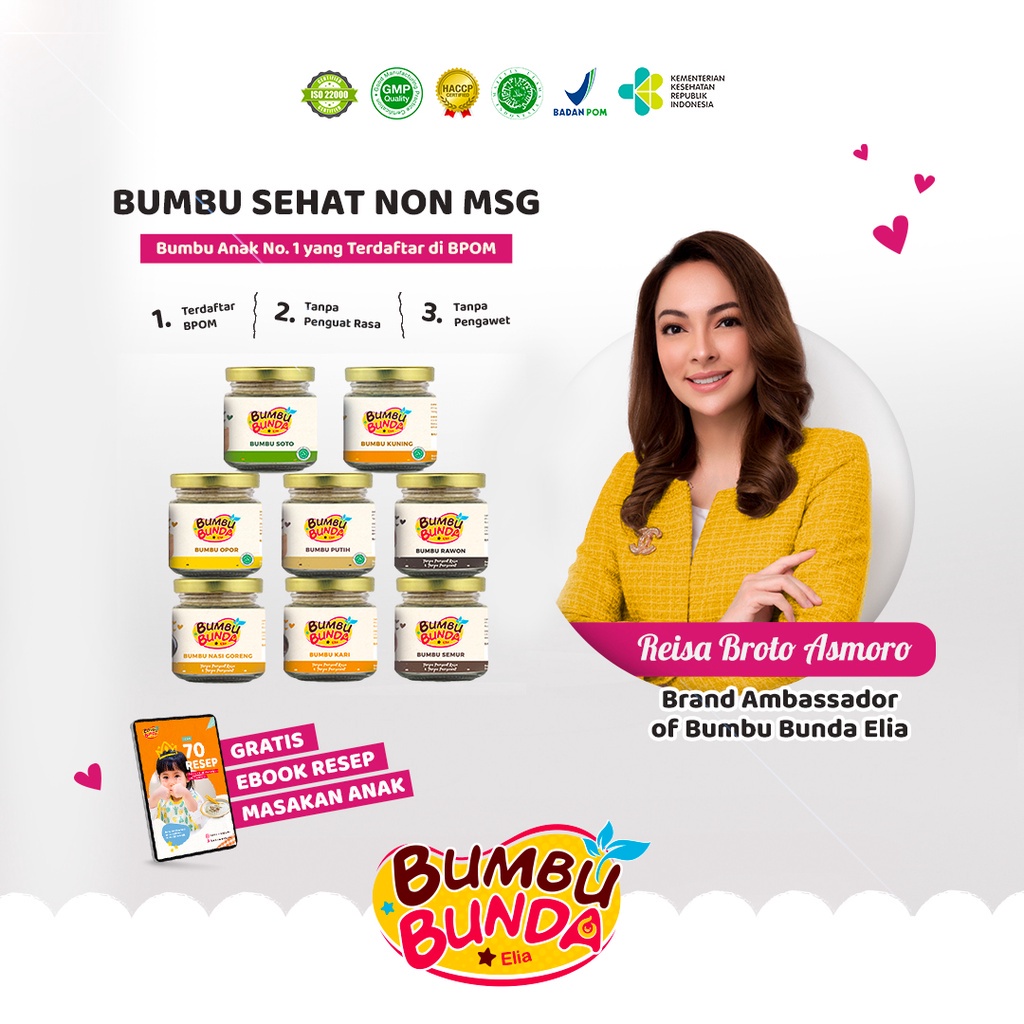Plum &amp; Blum Bumbu Masak Mpasi Non MSG Bumbu Soto Bumbu Putih Powder - 50 gr