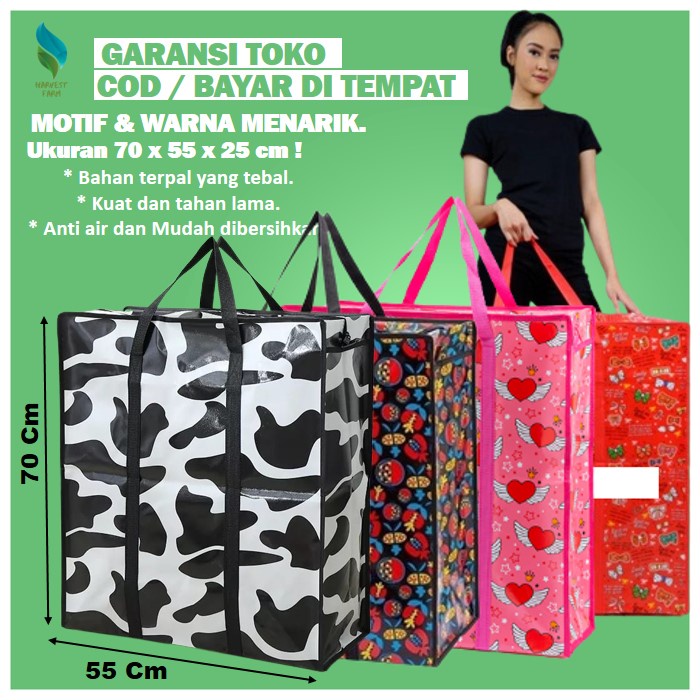 Tas Laundry Bag Jumbo Tempat Baju Kotor Tas Baju Jinjing Tas Baju Besar Jumbo Keranjang Baju Kotor