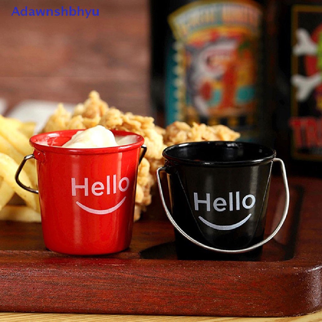 Adhyu Mini Hello Bucket American Sauce Bowl Western Steak Sauce DishTomato Sauce Cup ID