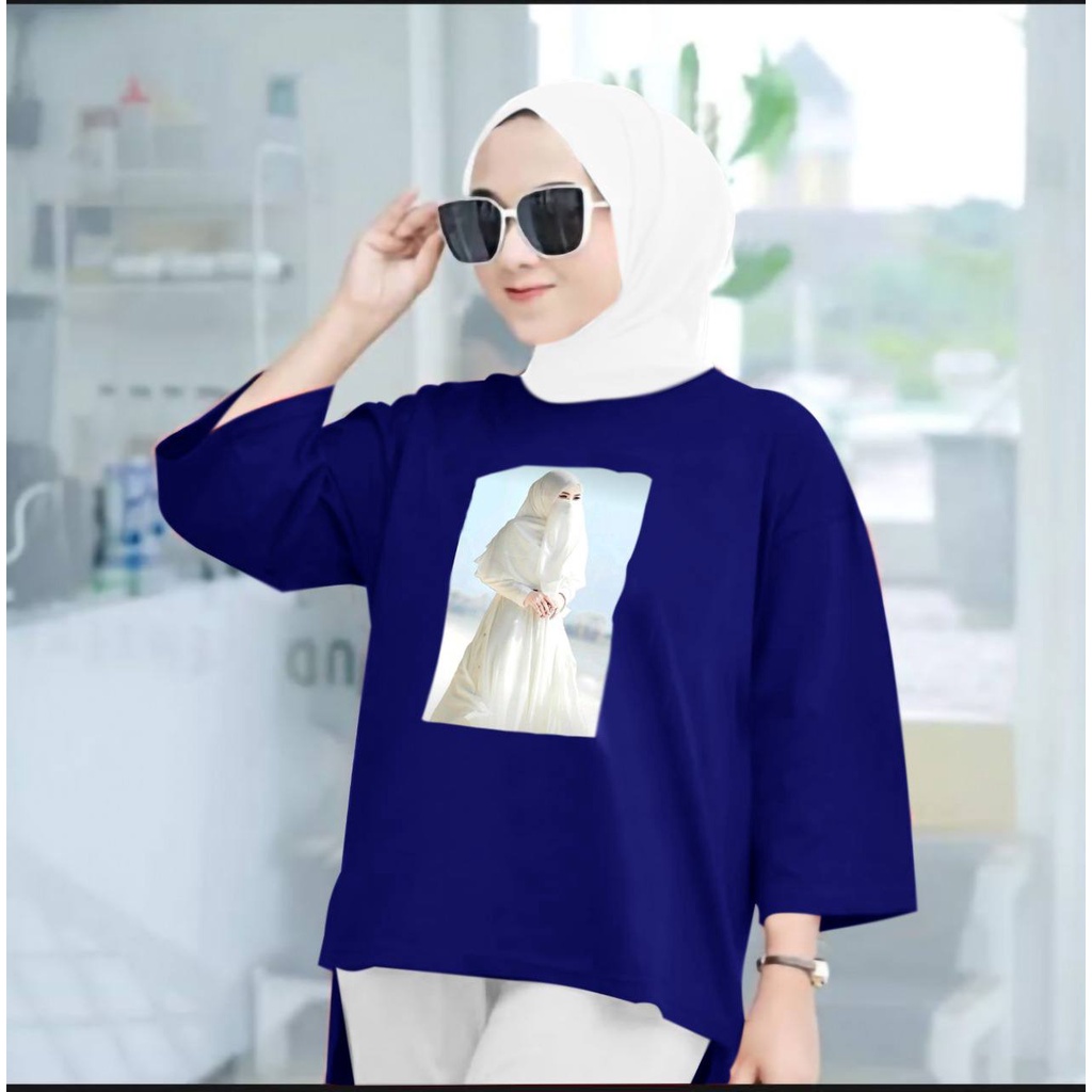 KIYOREN TUNIK MUSLIM JUMBO XXL WANITA DEWASA TUNIK SUPER PREMIUM LENGAN 7/8