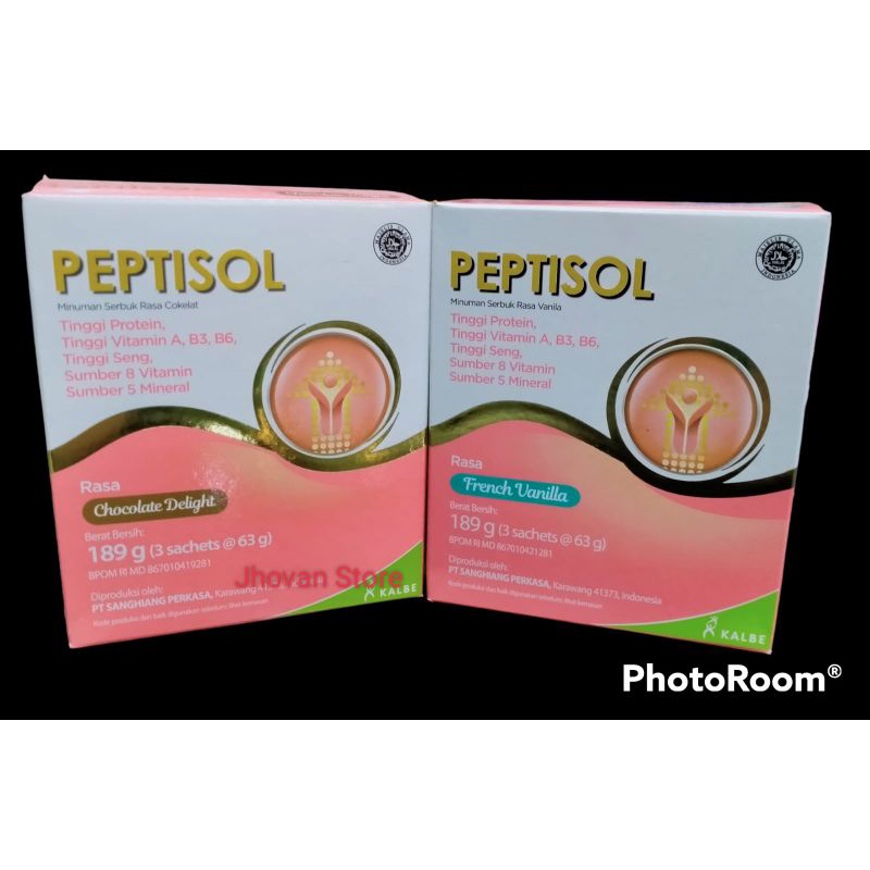 

PEPTISOL 189g ( 3sachet @63g) ~ Makanan diet kusus berprotein tinggi.