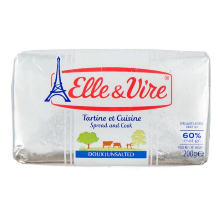 

elle vire butter unsalted 70% spread & cooking 200gr