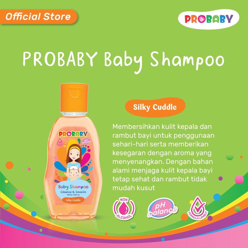 Probaby Shampoo sampo + kondisioner bayi 100ml 200ml FREE SISIR BAYI