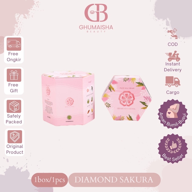 Diamond sakura soap | diamond sakura mbcskin | sabun jerawat