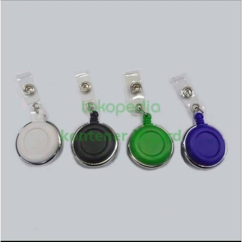 

ATH Id Card Holder Yoyo Putar (10pc) Gantungan Id Card Yoyo Swing Clip Nametag Yoyo Lis Chrome