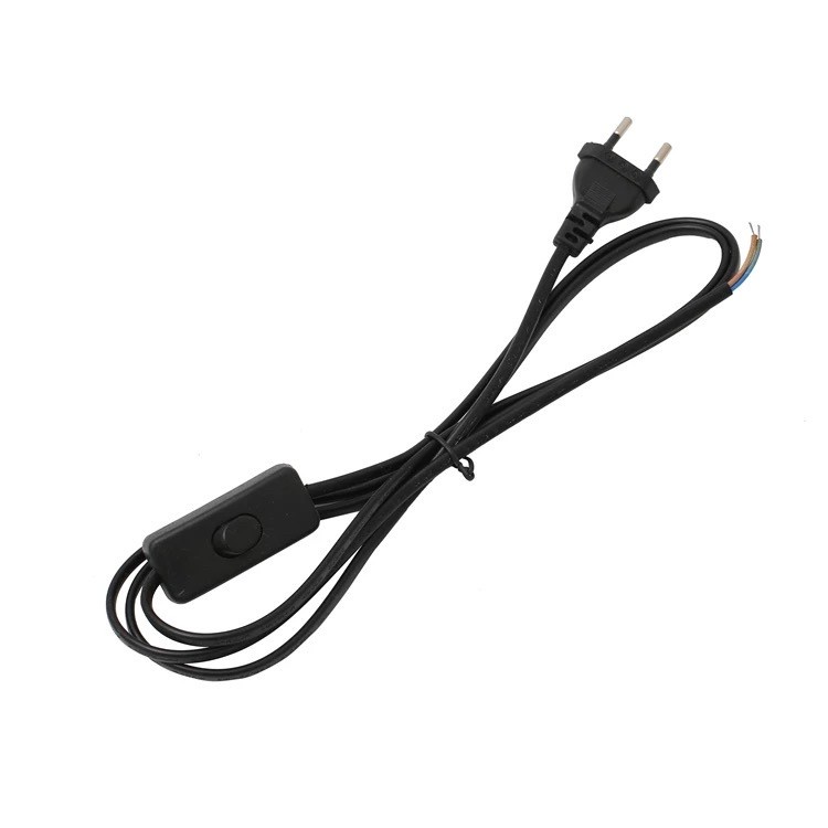 Kabel Buntung Saklar On Off 1,8m 1,8 m Kabel Colokan Kabel Power Kabel Sambungan Lampu TL