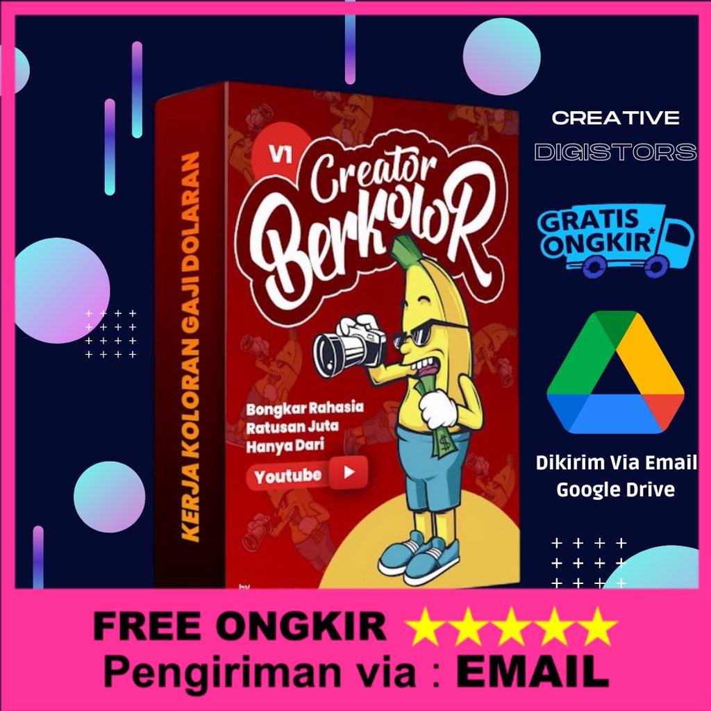 SUPER LENGKAP CREATOR BERKOLOR NGEYOUTUBE MONITIZE Lengkap l Bergaransi
