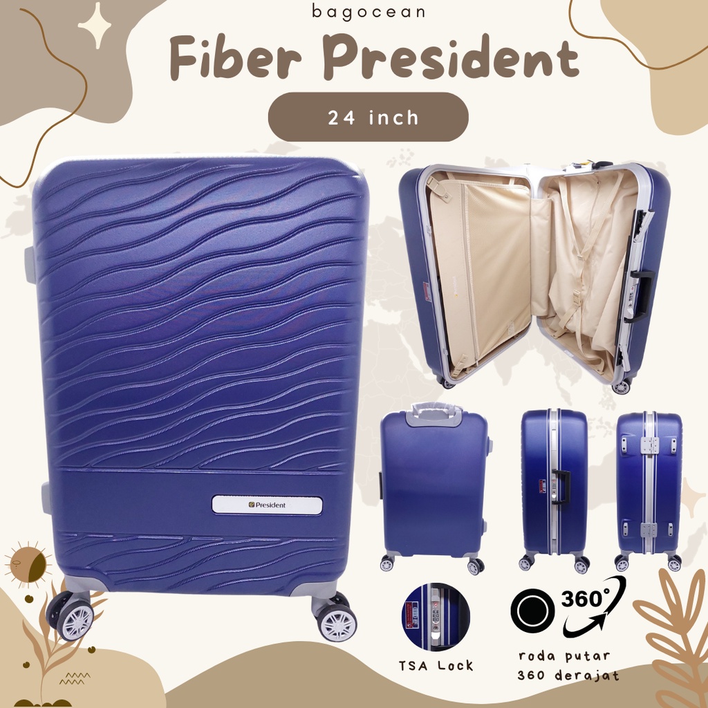 Koper FIBER PREMIUM PRESIDENT TANPA SELITING PREMIUM EKSKLUSIF 20 24 28 INCHI TSA / Koper FIBER PRESIDENT Model Magnet ORIGINAL PREMIUM / Koper HardCase Premium Santa Barabara / Koper Fiber KUNCI NOMOR MURAH / Koper Fiber IMPORT AMERIKA EKSKLUSIF PREMIUM