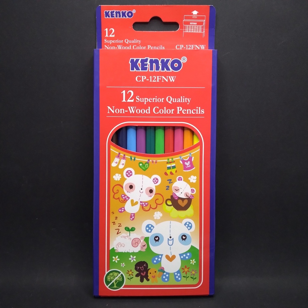 

PENSIL WARNA KENKO 12 WARNA NON-WOOD