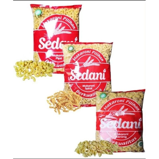 

SEDANI MAKARONI PIPA 1 KG / SEDANI MAKARONI SPIRAL / SEDANI MAKARONI KERANG / MAKARONI SEDANI 1 KG / MAKARONI MENTAH 1 KG / MAKARONI SEDANI PIPA 1 KG / MAKARONI SEDANI SPIRAL 1 KG / MAKARONI KERANG 1 KG