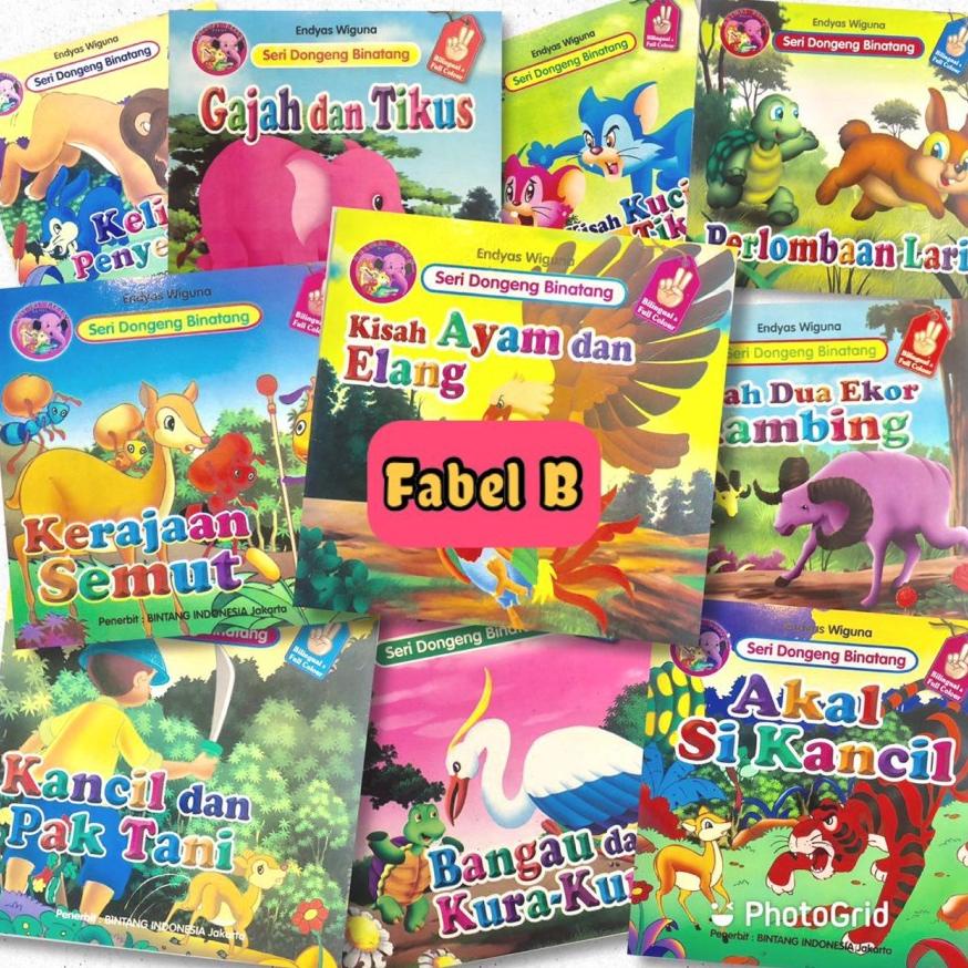 BISA COD Paket 10 Judul Buku Cerita Anak Bilingual (Indoneisia - Inggris) / BUKU ANAK / BUKU TK / BU