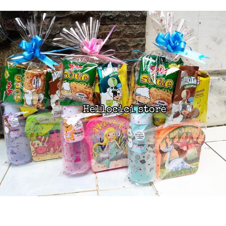 

PARCEL BINGKISAN SNACK + LUNCH BOX + BOTOL MINUM KEMASAN ULANG TAHUN