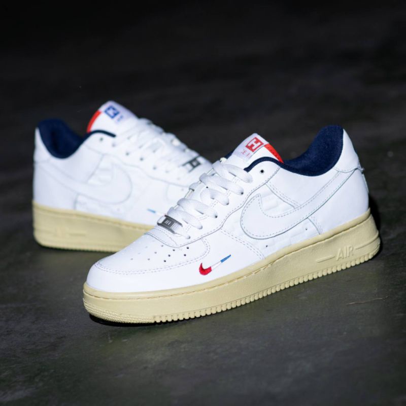 Sepatu Nk Air Force 1 Kith White France Original Premium Quality BNIB Full Tag Sneakers Pria