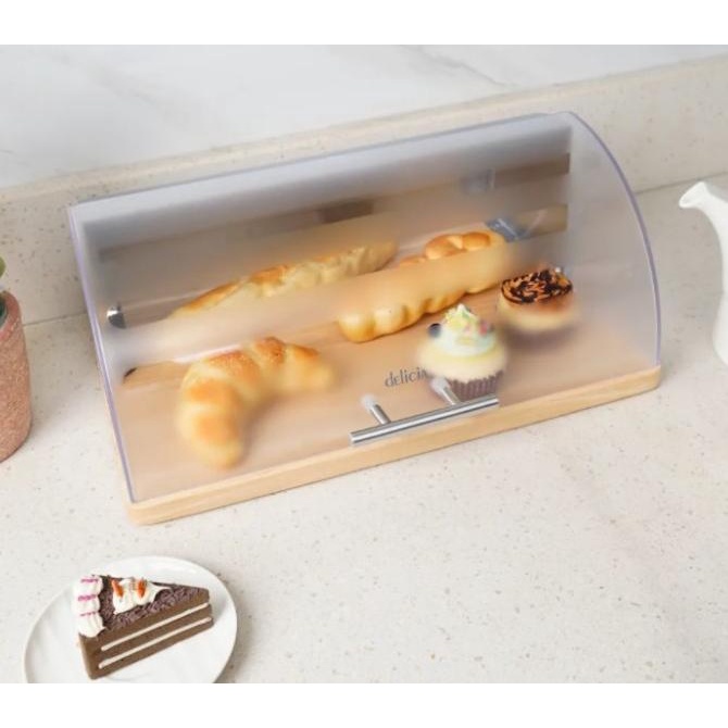 TEMPAT ROTI TRANSPARAN | DELICIA TEMPAT ROTI STAINLESS