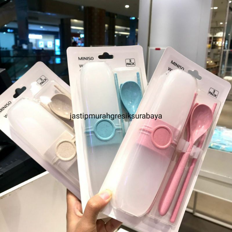 CUTLERY MINISO SENDOK GARPU SUMPIT MINISO