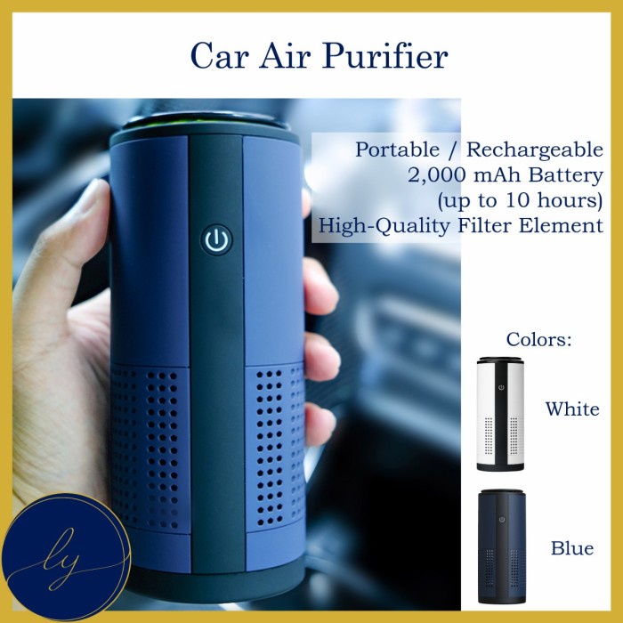 Filter Hepa Air Purifier Rechargeable