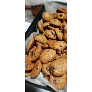 

Choco chip mini cookies crunchy TRY ME ziplock pouch edition