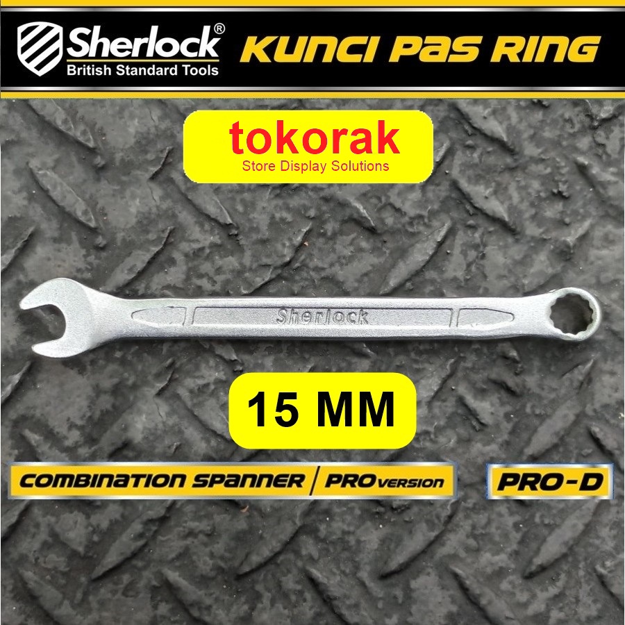 KUNCI RING PAS 15 MM PRO - D SHERLOCK - KUNCI PAS RING
