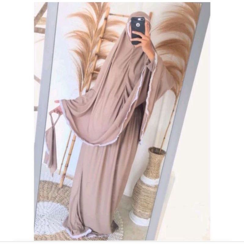 Mukena Amplop Dewasa Renda Syar'i | Mukena Hyget | Mukena traveling | MUKENA AMPLOP Renda Hyget Prem