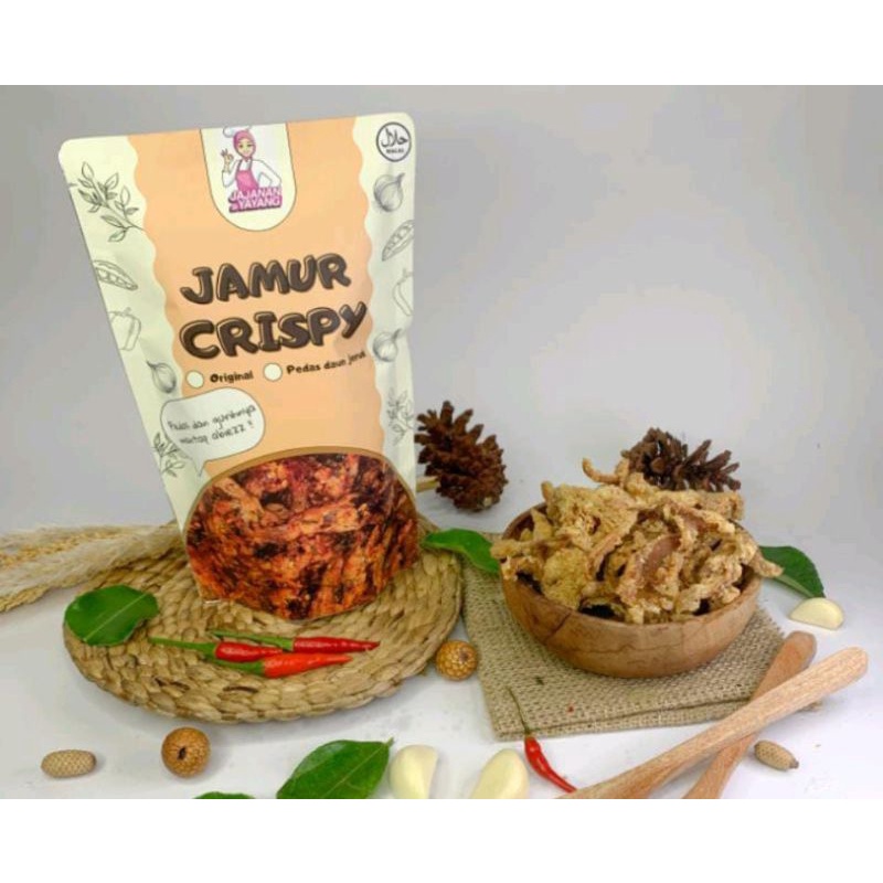 

Kripik jamur crispy kriuk cikruh original& pedas jeruk