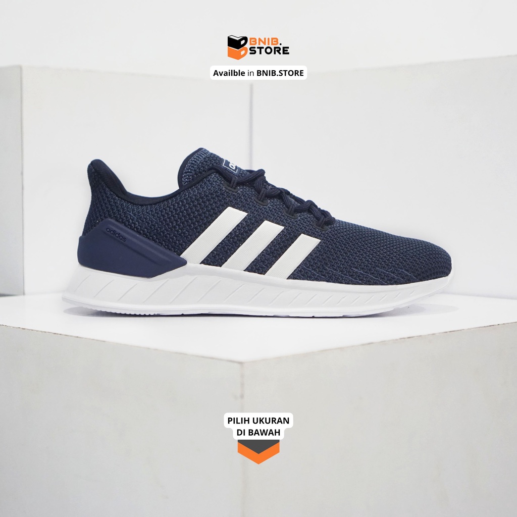 SEPATU ADIDAS MEN QUESTAR FLOW NXT NAVY WHITE [FY9561] ORIGINAL