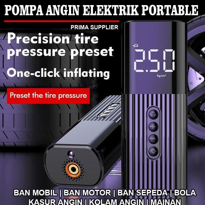 Pompa Ban Portable Pompa Angin Elektrik Serbaguna Pompa Ban Elektrik
