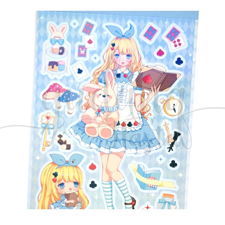 Stiker Alice Dream Stciker Motif Cewek Imut Lucu DIY Scrapbook GH 303355