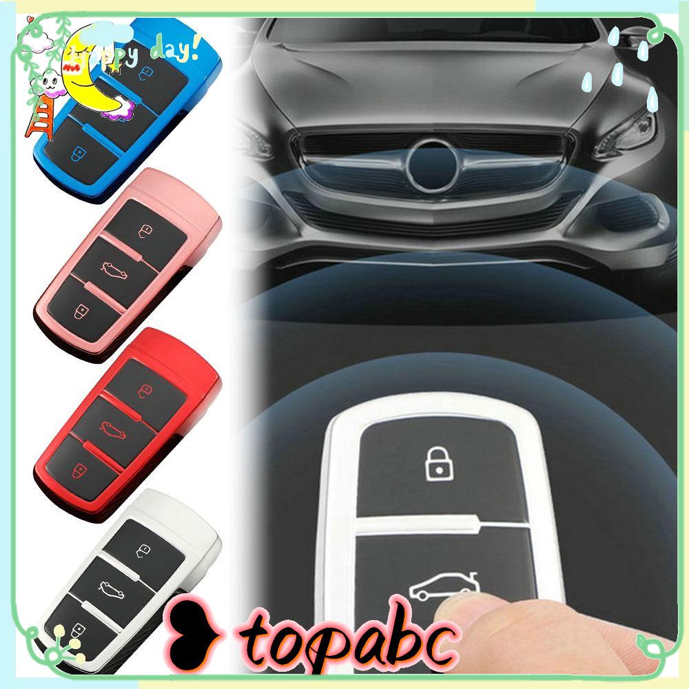 Top Remote Key Case Soft TPU Pelindung Aksesoris Mobil Key Fob Cover
