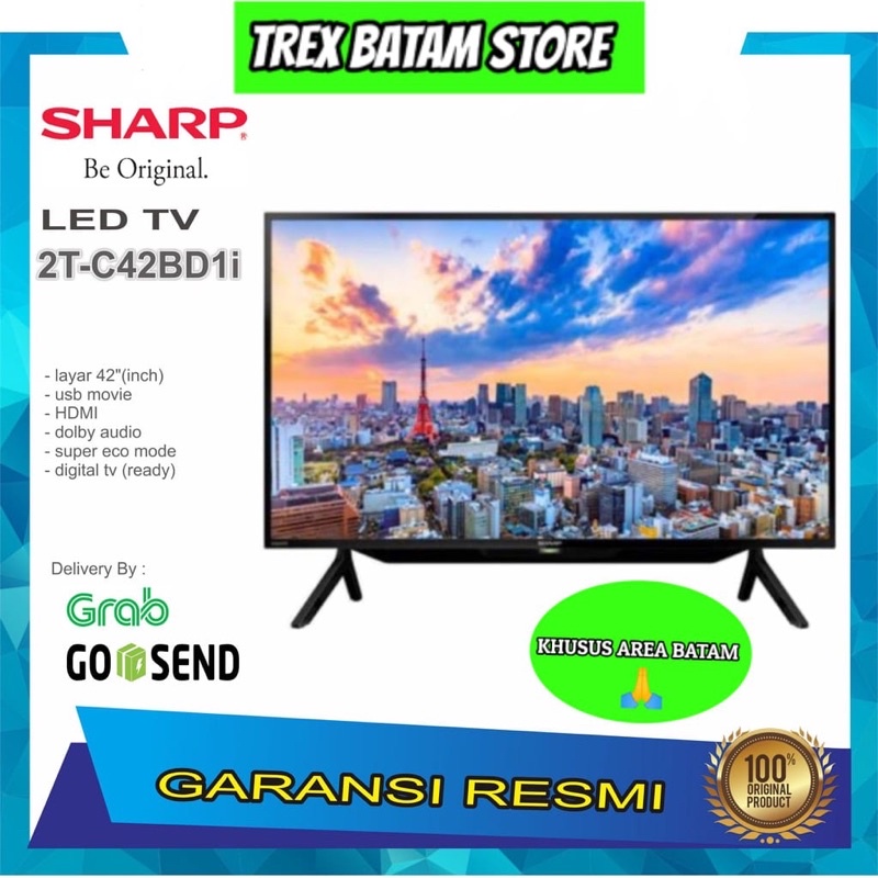SHARP 2T-C42BD1i LED FULL HD 42 INCH DIGITAL TV (BATAM)