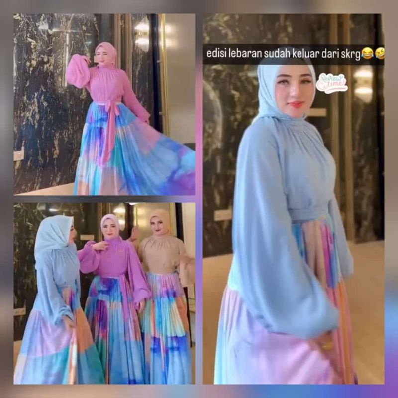 One Set Rok Pelangi Shellasaukia