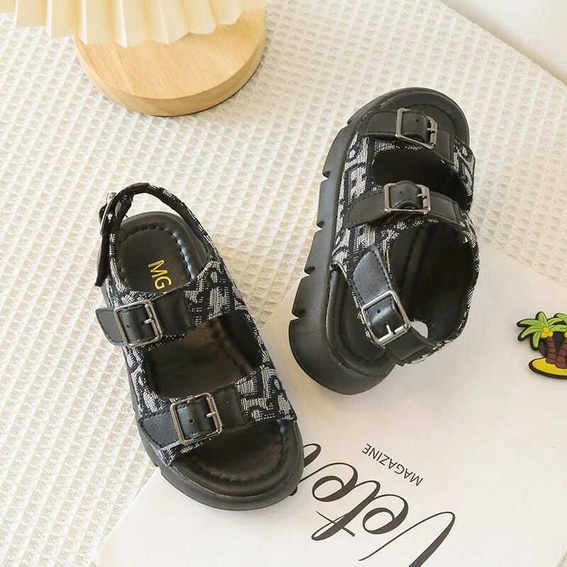 (LOLI-JKT) D983 SANDAL ANAK UNISEX DIRO PLATFORM HOOK-LOOP SIZE 26-35