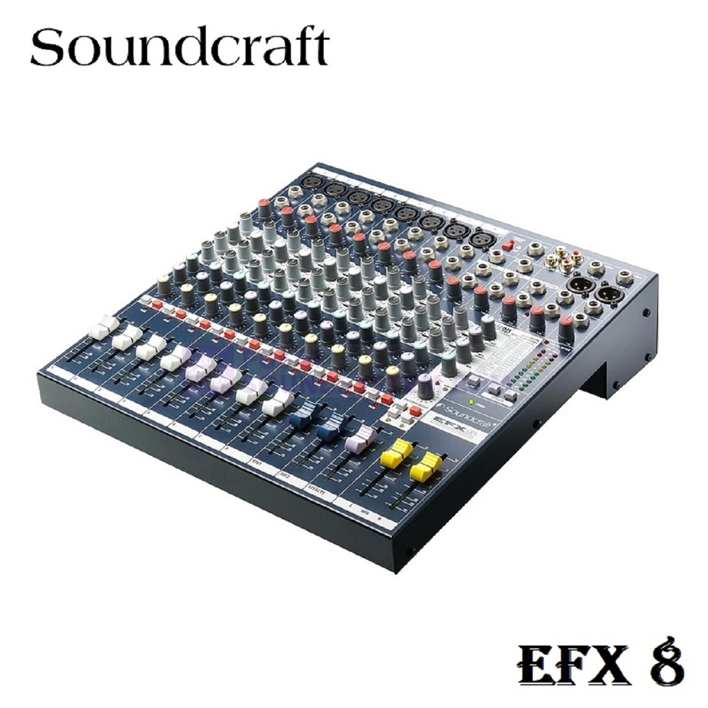 MIXER AUDIO SOUNDCRAFT 8 CHANNEL EFX 8 EFX8