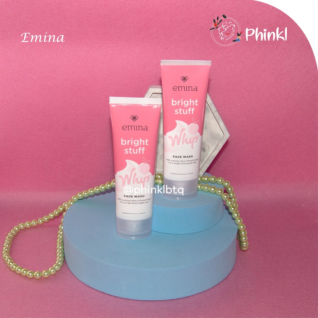 `ღ´ PHINKL `ღ´ ╰☆☆ 𝔢мιℕά ☆☆╮ Emina Bright Stuff Whip Foam sabun cuci muka wajah mencerahkan