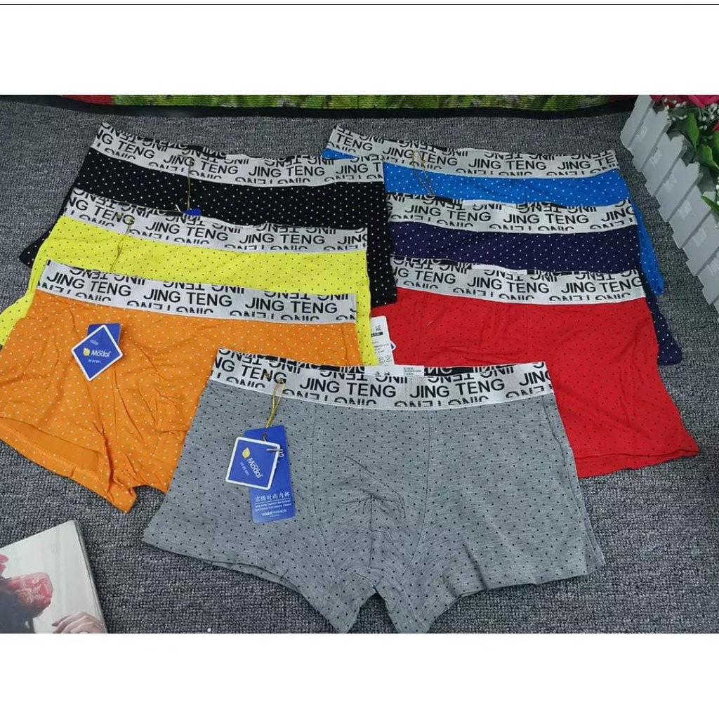 CELANA DALAM PRIA BOXER / CD BOXER COWOK 607 SUPER LEMBUT BAHAN SOFT IMPORT HARGA 3 PCS